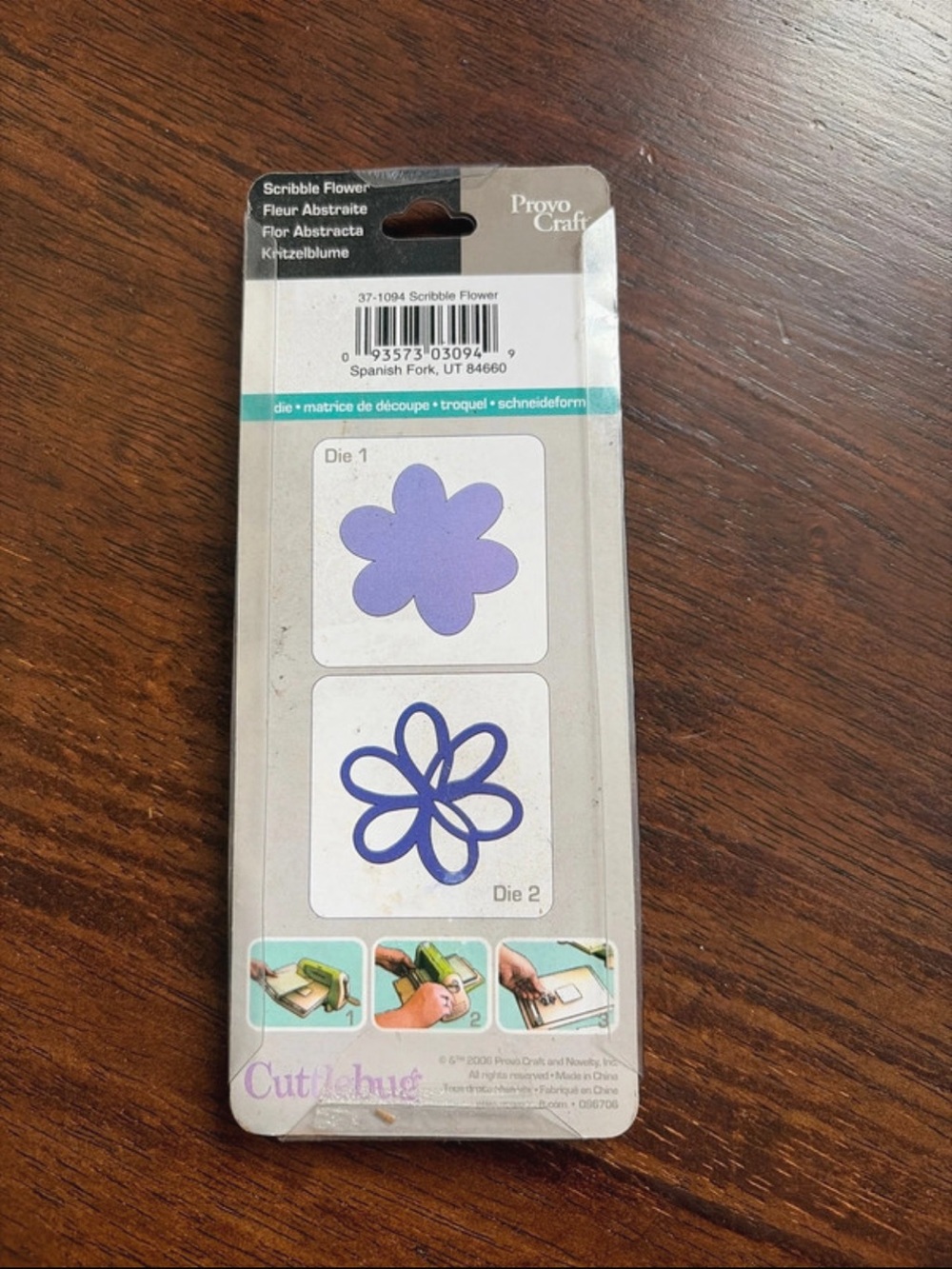 Cuttlebug Scribble Flower Die Set - Picture 2 of 3